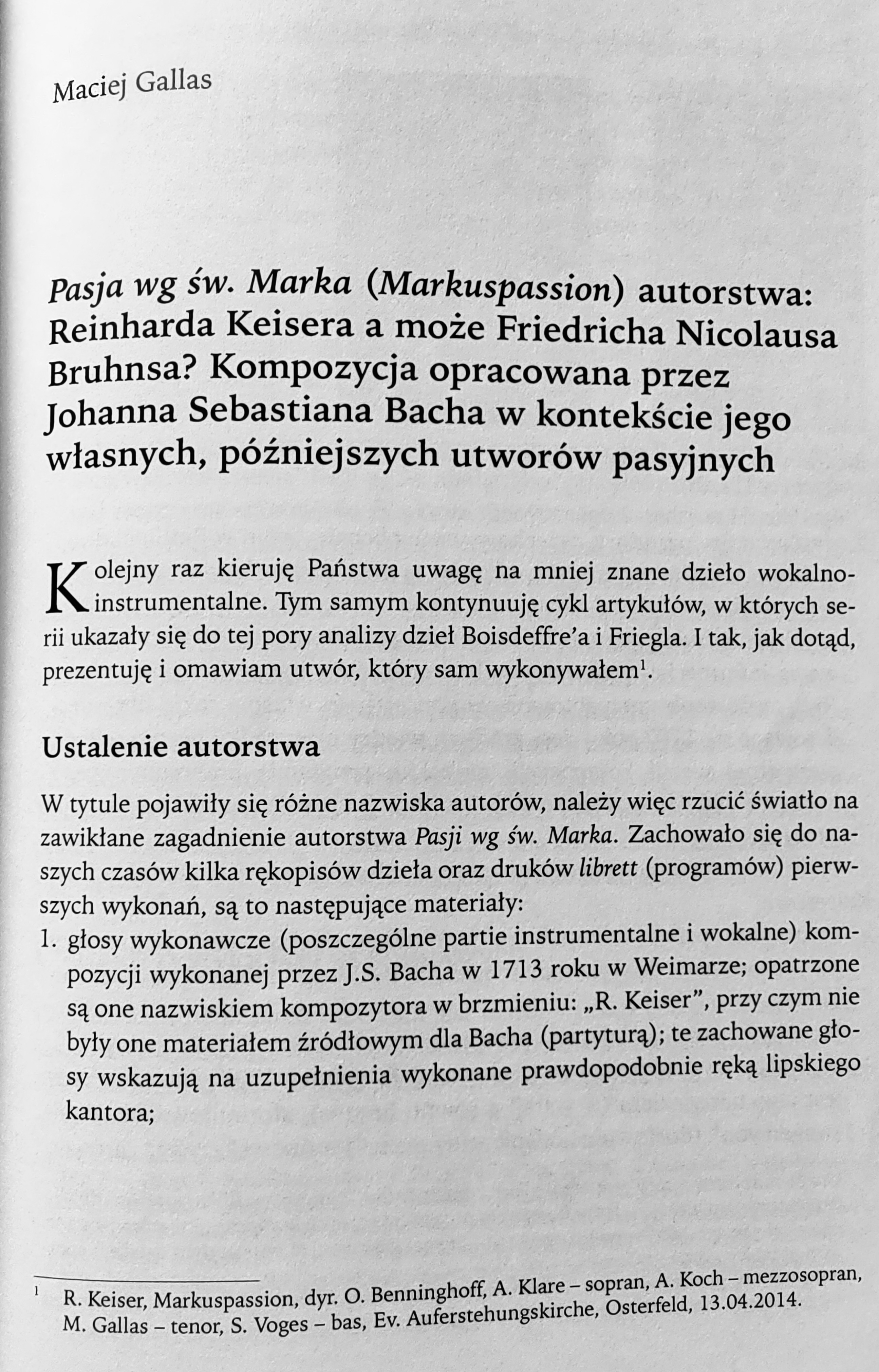 Maciej Gallas publikacja